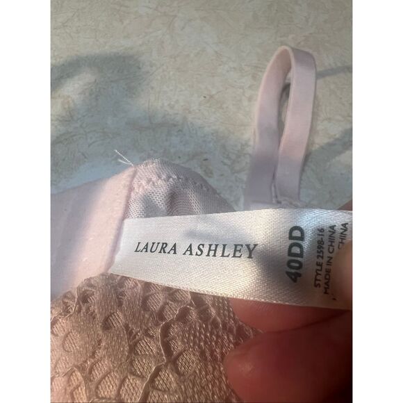 Laura Ashley Pastel Peach Lace Bra Sz 40DD NWOT - Picture 4 of 5